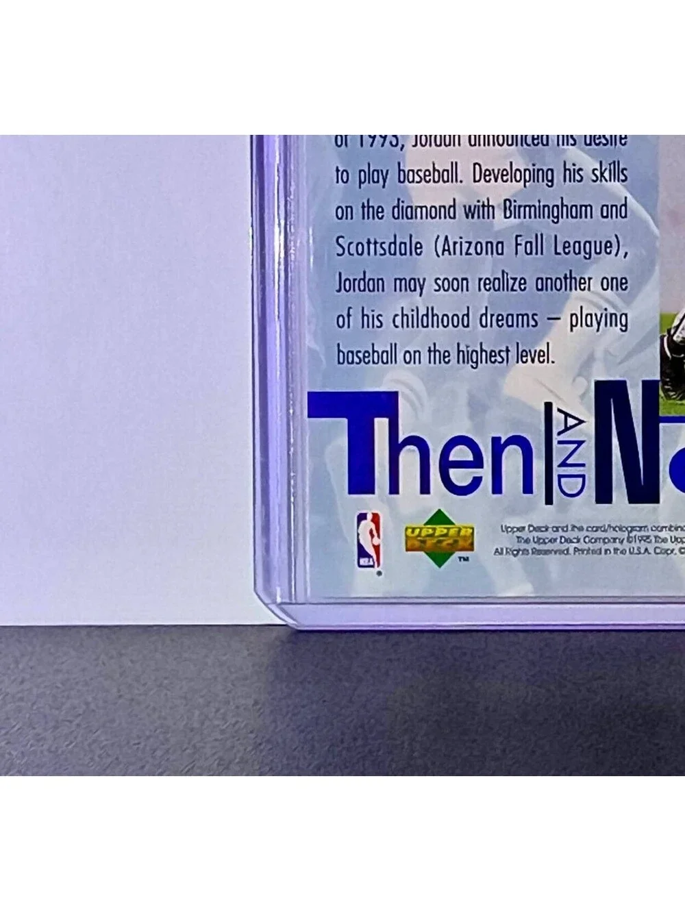 Michael Jordan 1994-95 Upper Deck Then & Now #359 Basketball Card Chicago Bulls